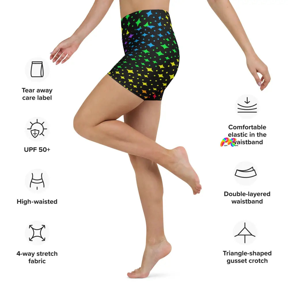 Pride Stars Yoga Shorts