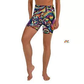 Pride Swirl Yoga Shorts