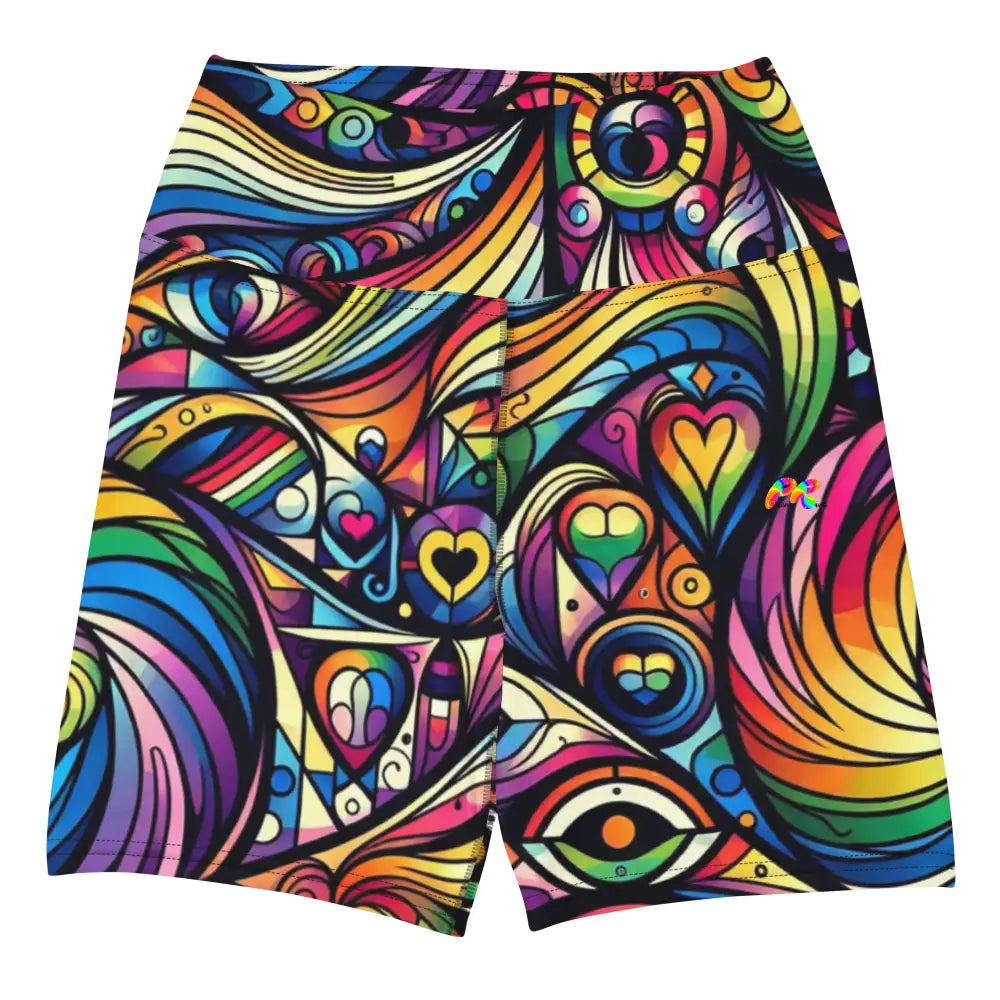 Pride Swirl Yoga Shorts