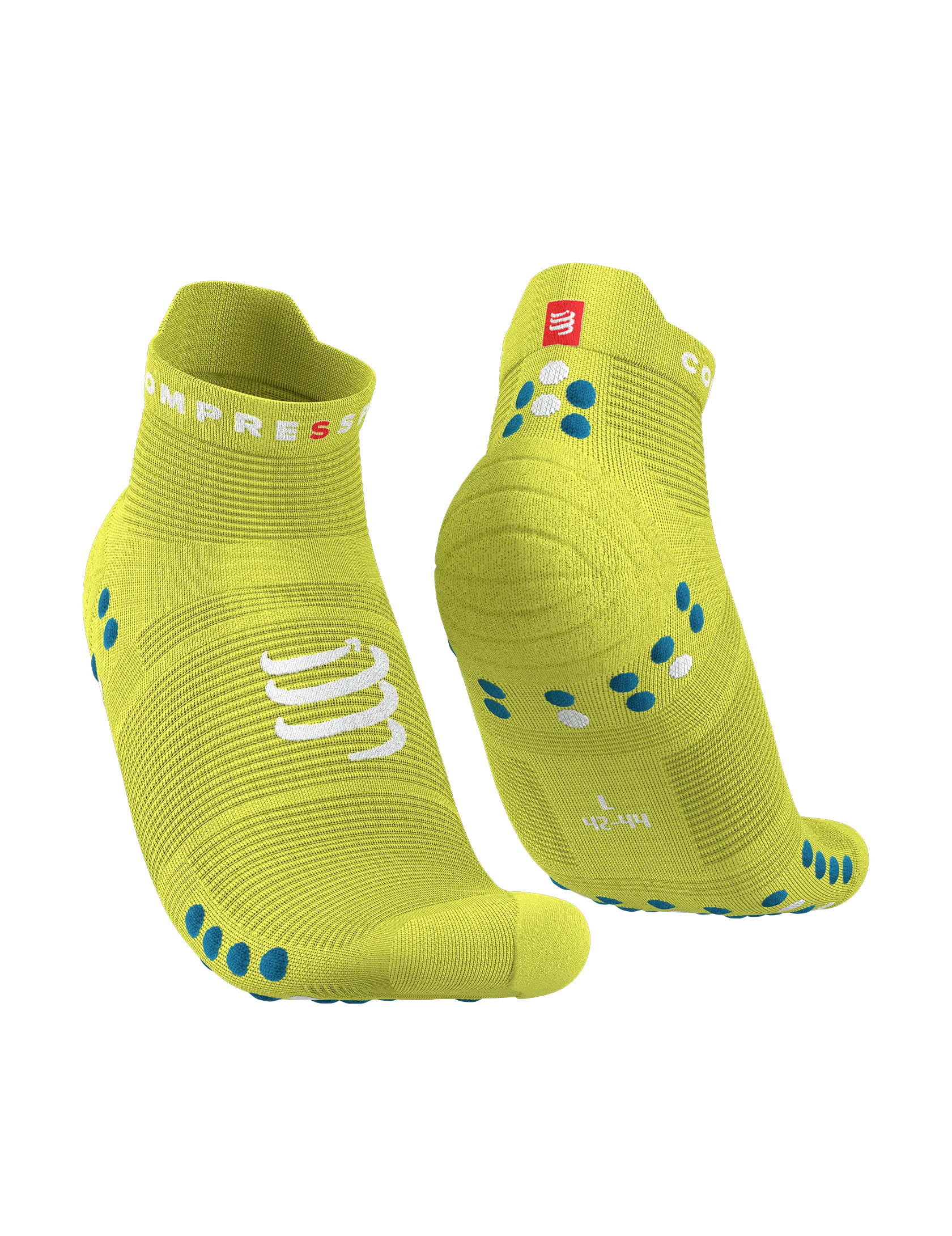 Pro Racing Socks RUN LOW v4.0 Primerose/Fjord Blue