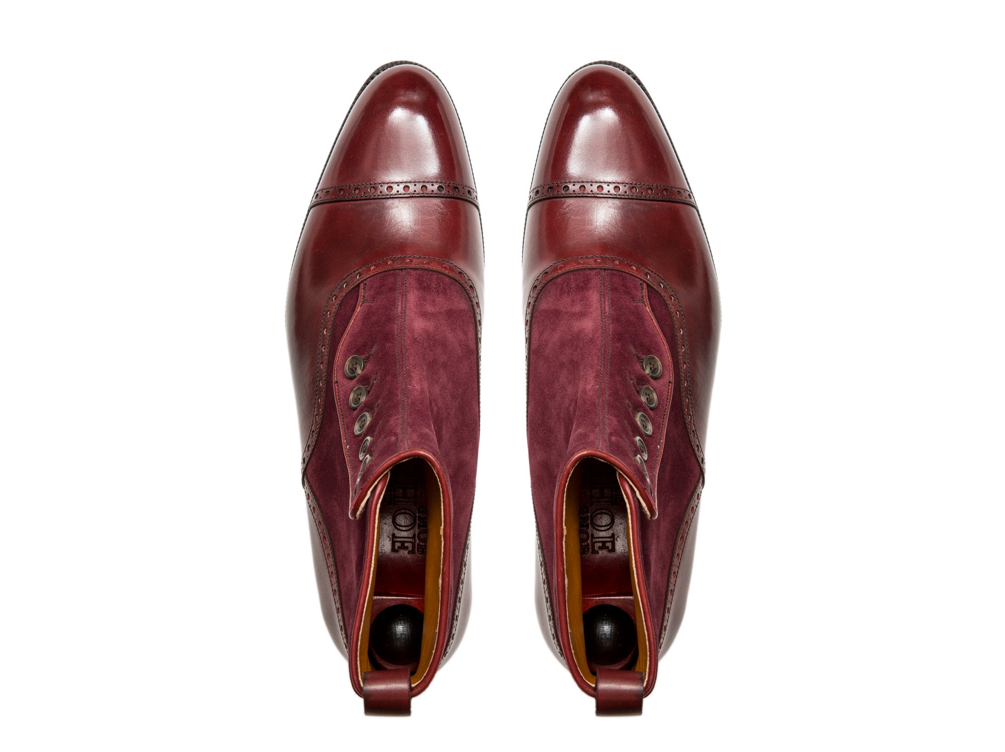 Puyallup - MTO - Burgundy Calf / Burgundy Suede - NGT Last - Single Leather Sole