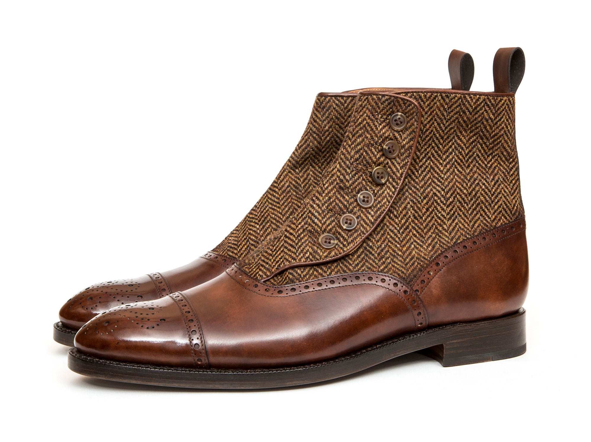 Puyallup - MTO - Gold Museum Calf / Gold Tweed - NGT Last - Double Leather Sole