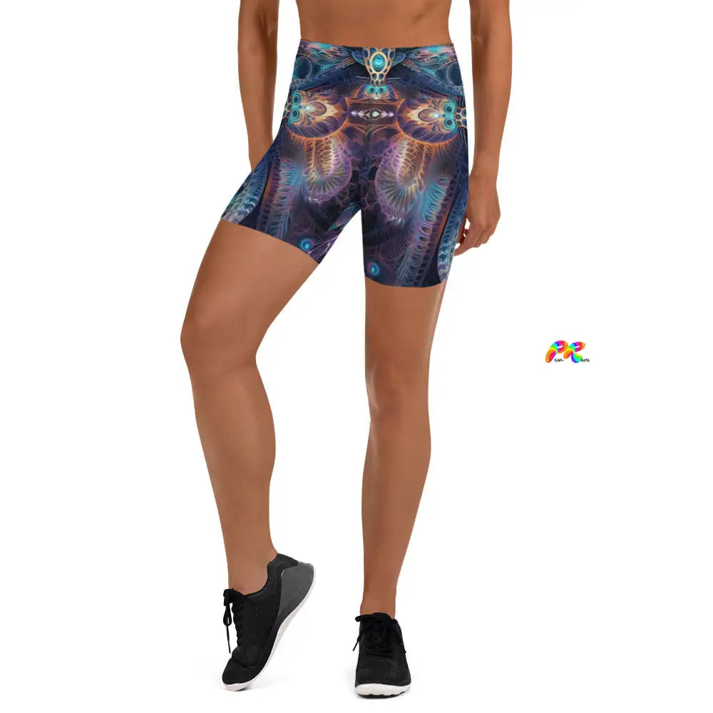 Sacred Vision Rave Yoga Shorts