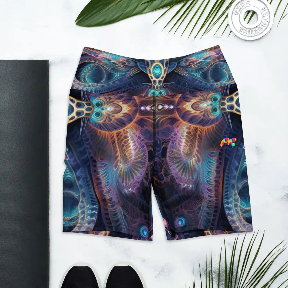 Sacred Vision Rave Yoga Shorts