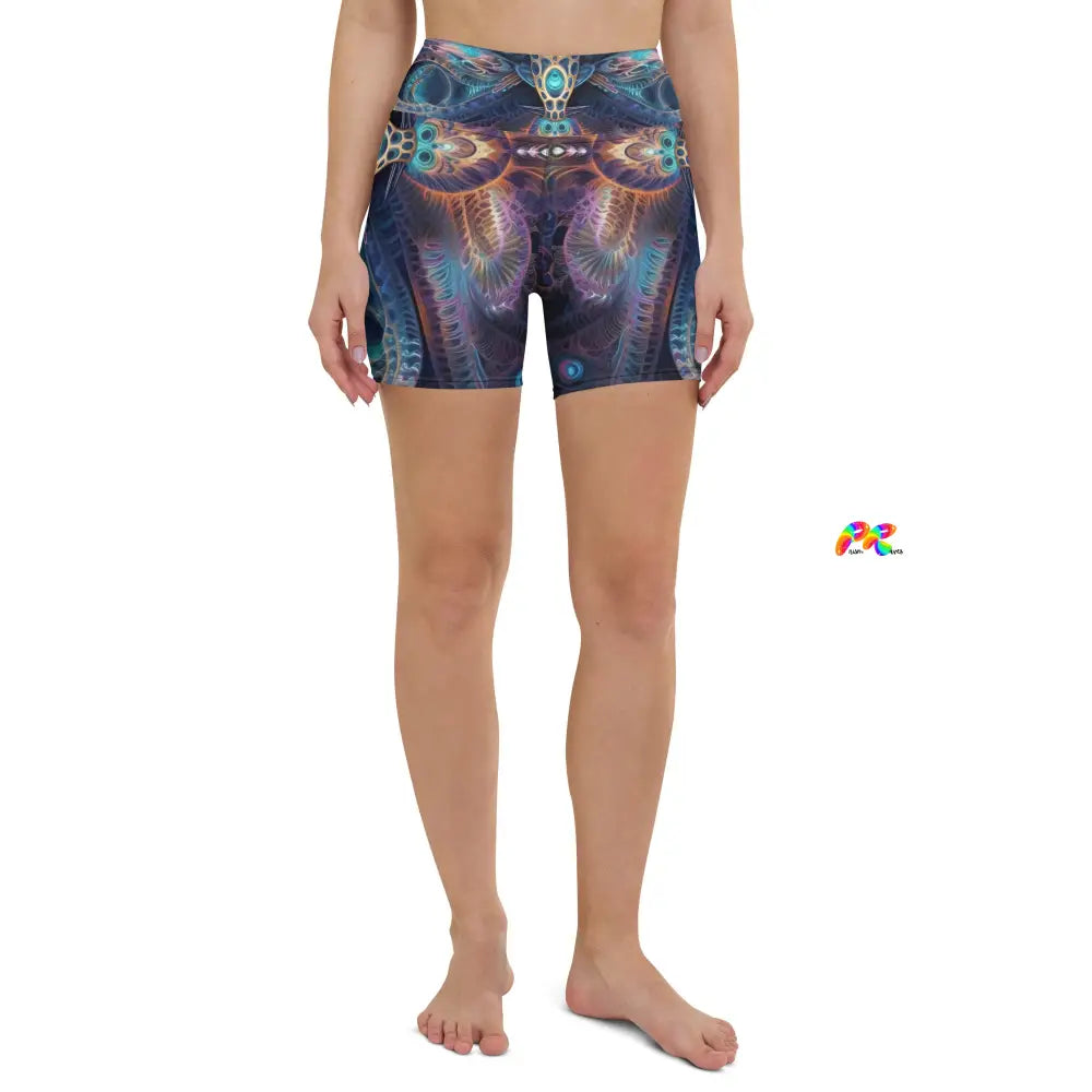 Sacred Vision Rave Yoga Shorts