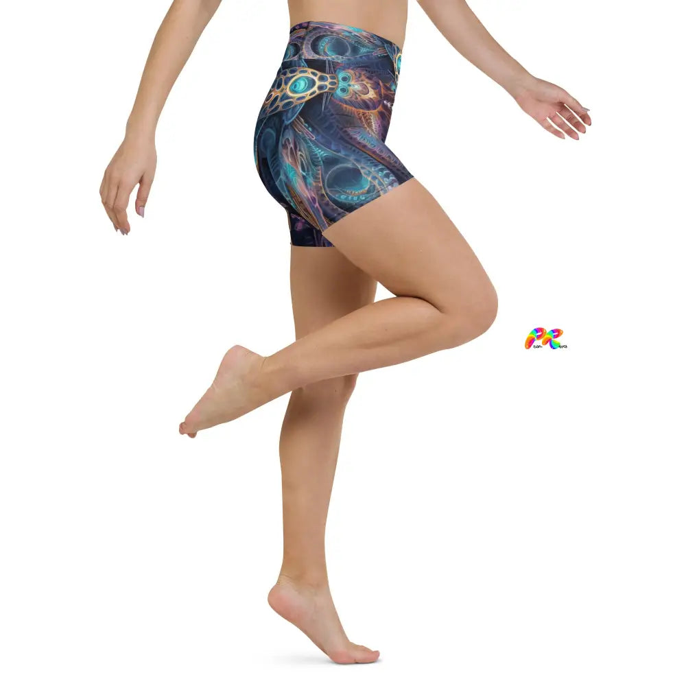 Sacred Vision Rave Yoga Shorts