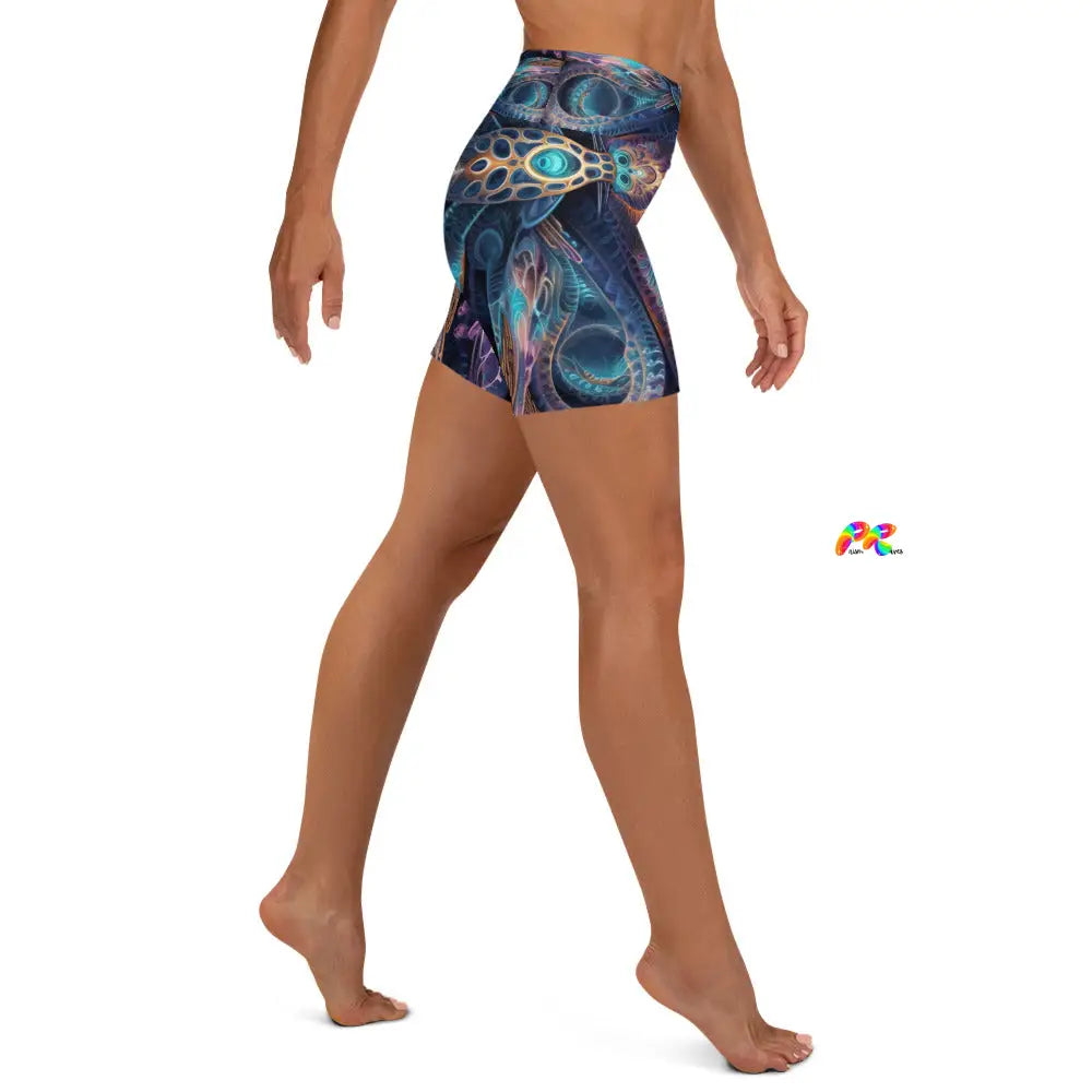 Sacred Vision Rave Yoga Shorts