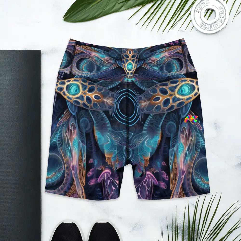 Sacred Vision Rave Yoga Shorts