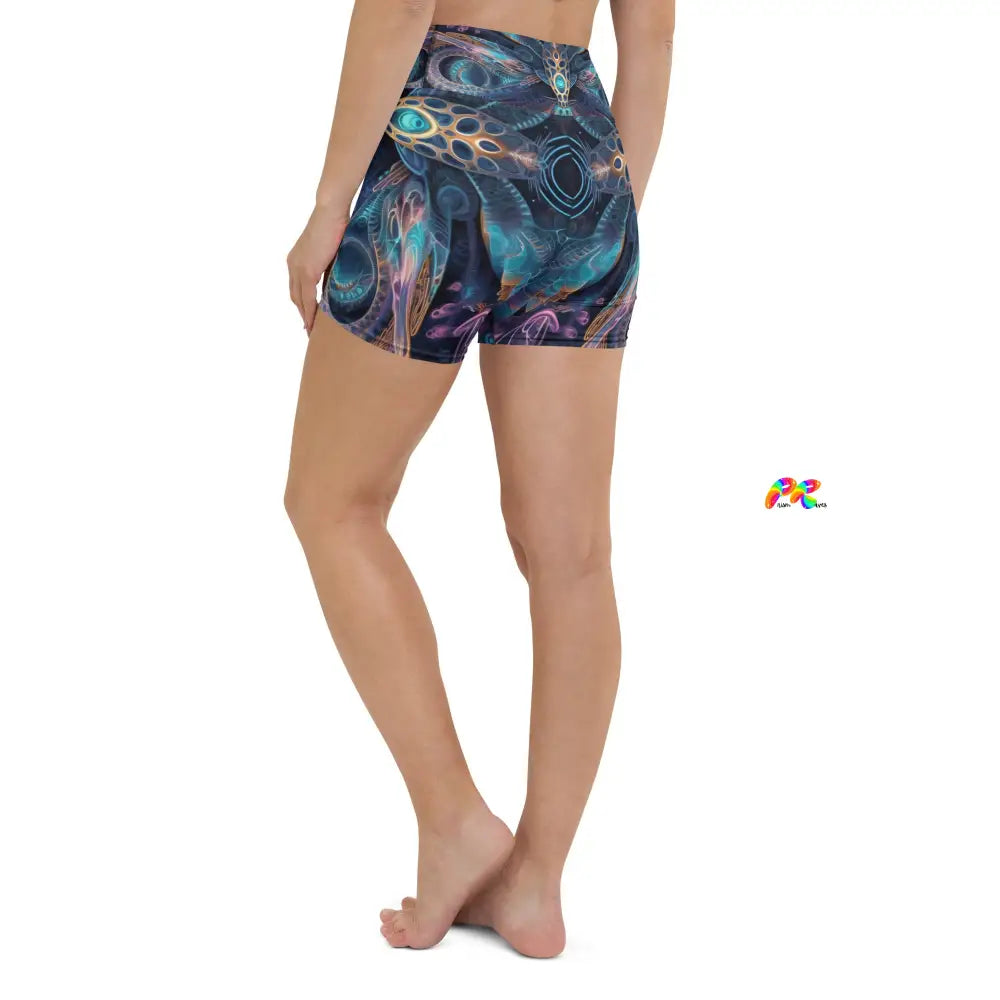 Sacred Vision Rave Yoga Shorts