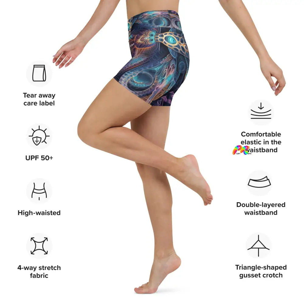 Sacred Vision Rave Yoga Shorts