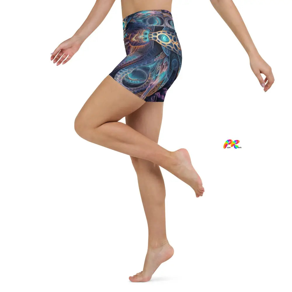 Sacred Vision Rave Yoga Shorts