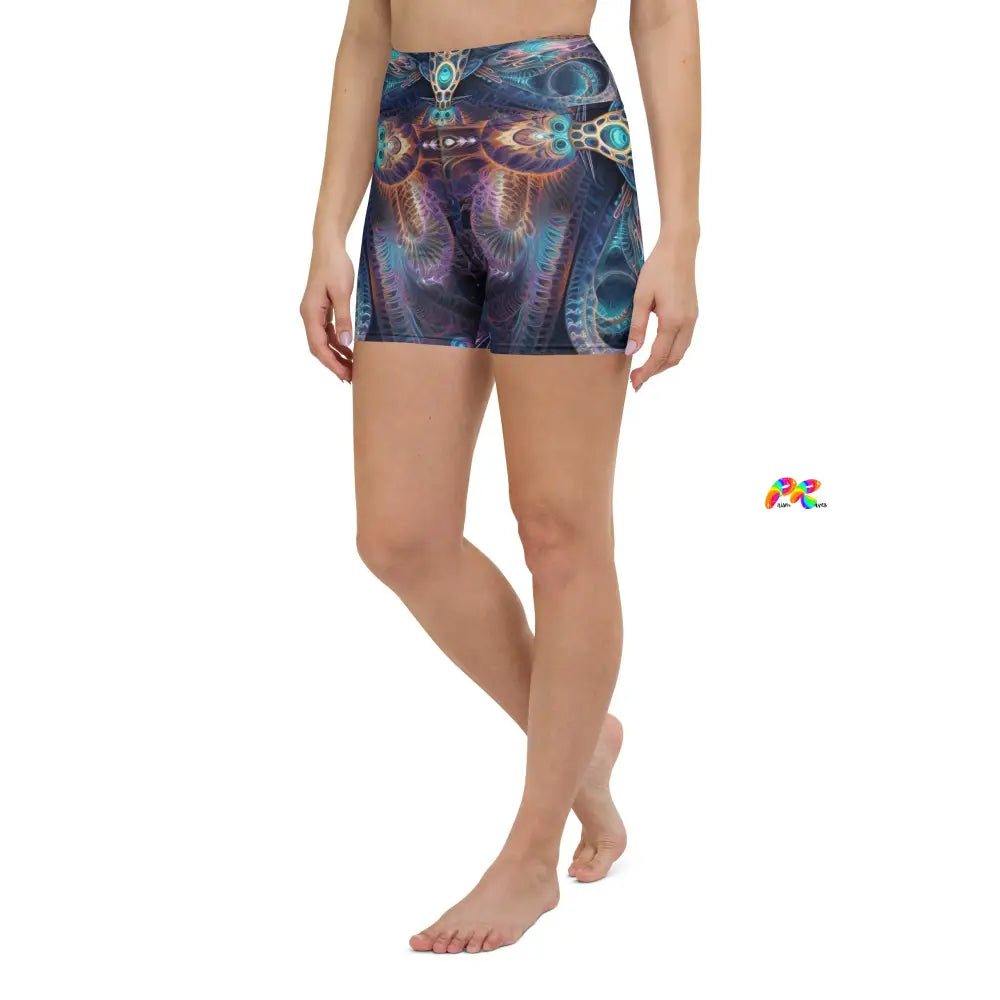 Sacred Vision Rave Yoga Shorts