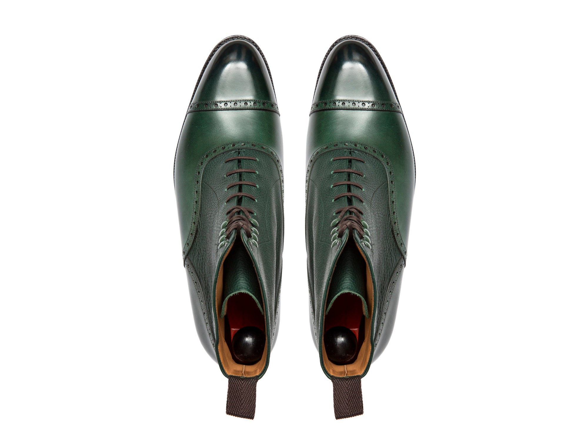 Seaview - MTO - Forest Calf / Green Soft Grain - NGT Last - Single Leather Sole