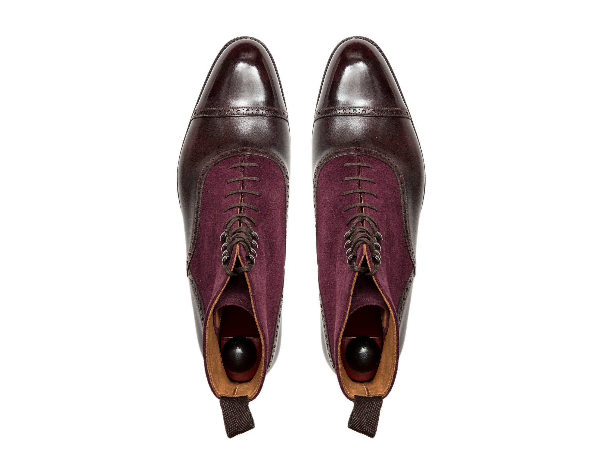 Seaview - MTO - Plum Museum Calf / Regal Purple Suede - NGT Last - Single Leather Sole