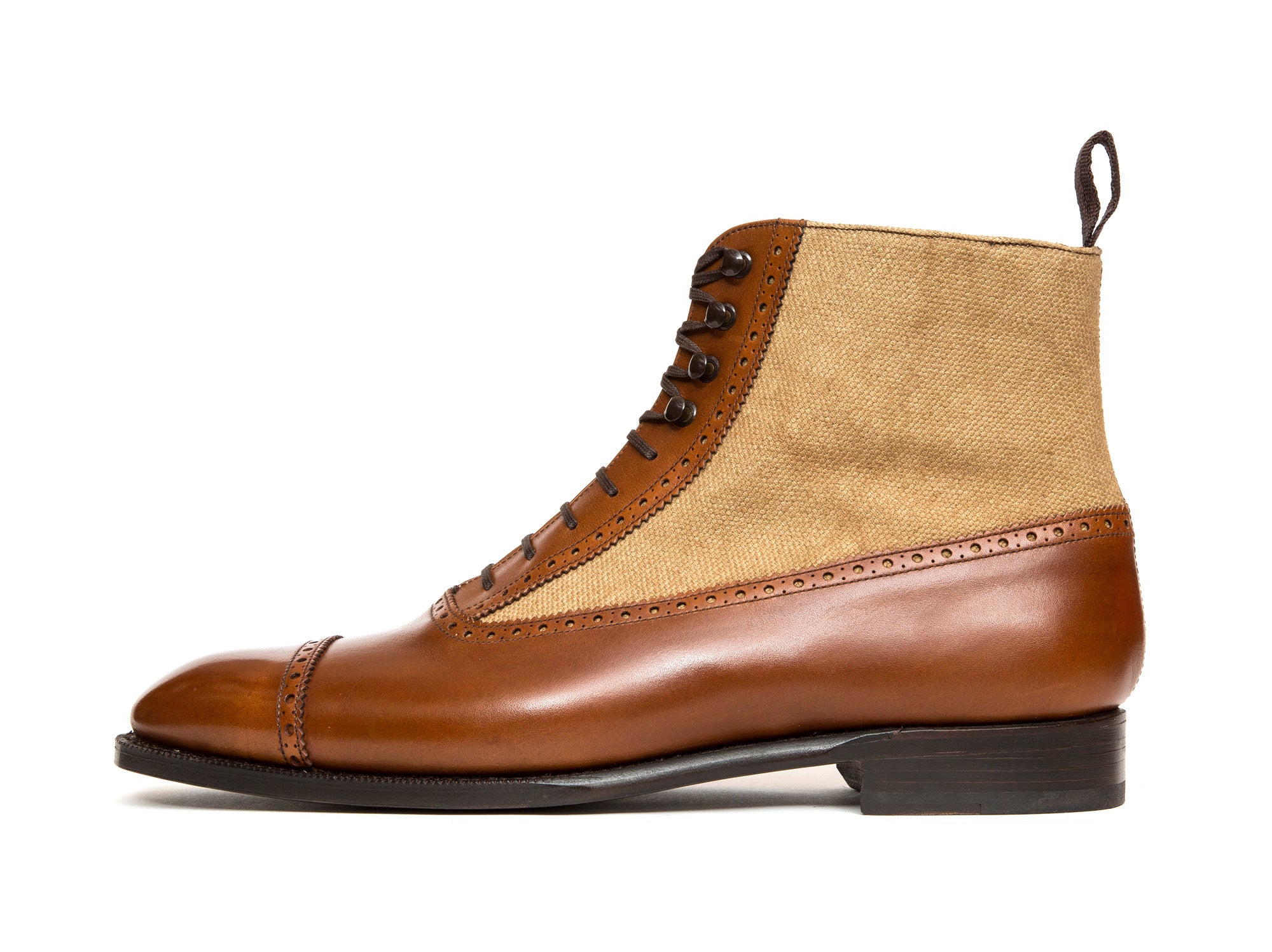 Tyler - MTO - Maple Calf / Hemp Canvas - NGT Last - Single Leather Sole