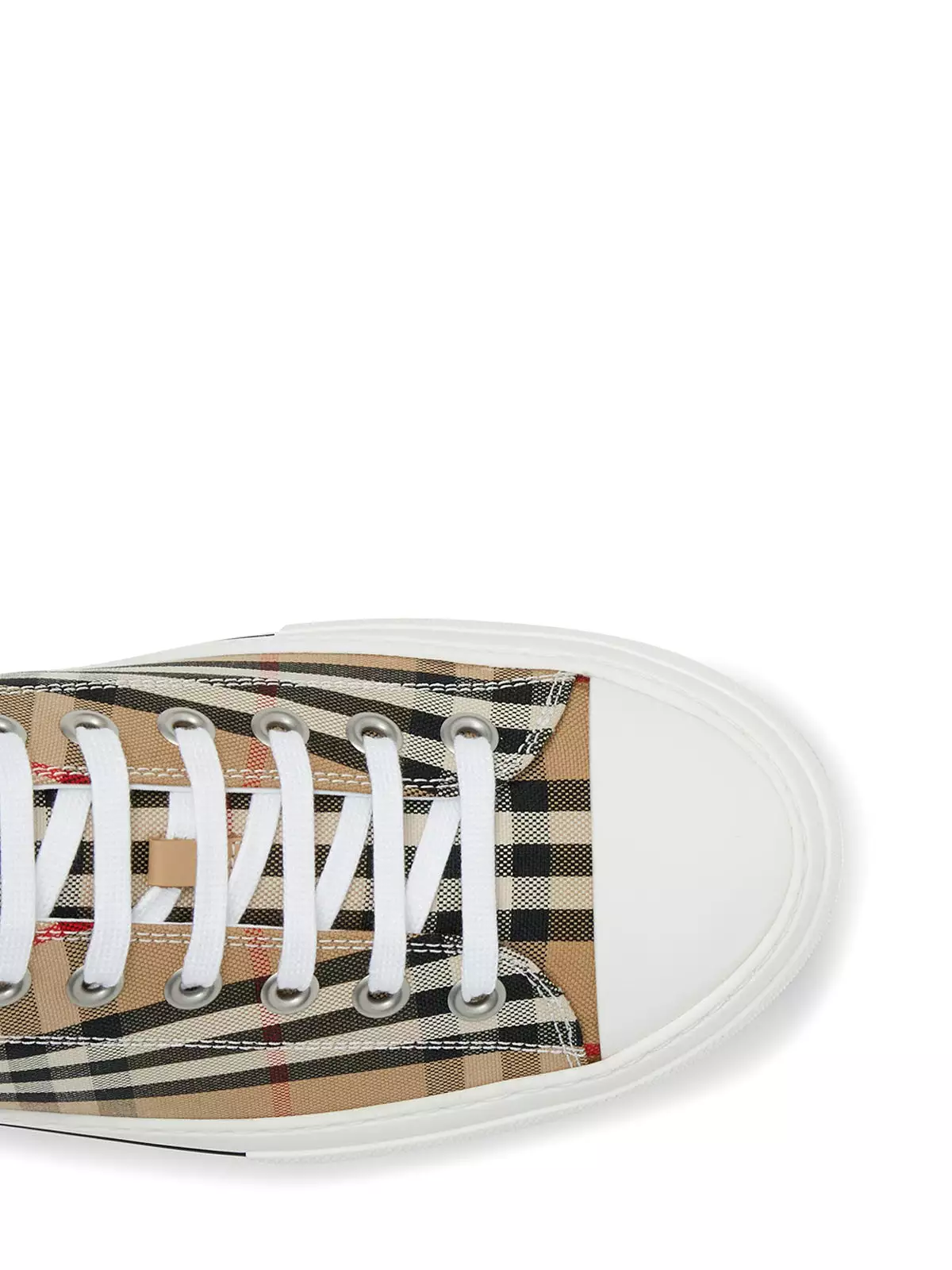 Vintage check cotton sneaker