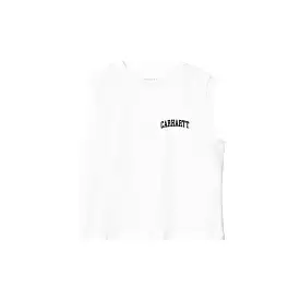 W' UNIVERSITY SCRIPT A-SHIRT WHITE / BLACK