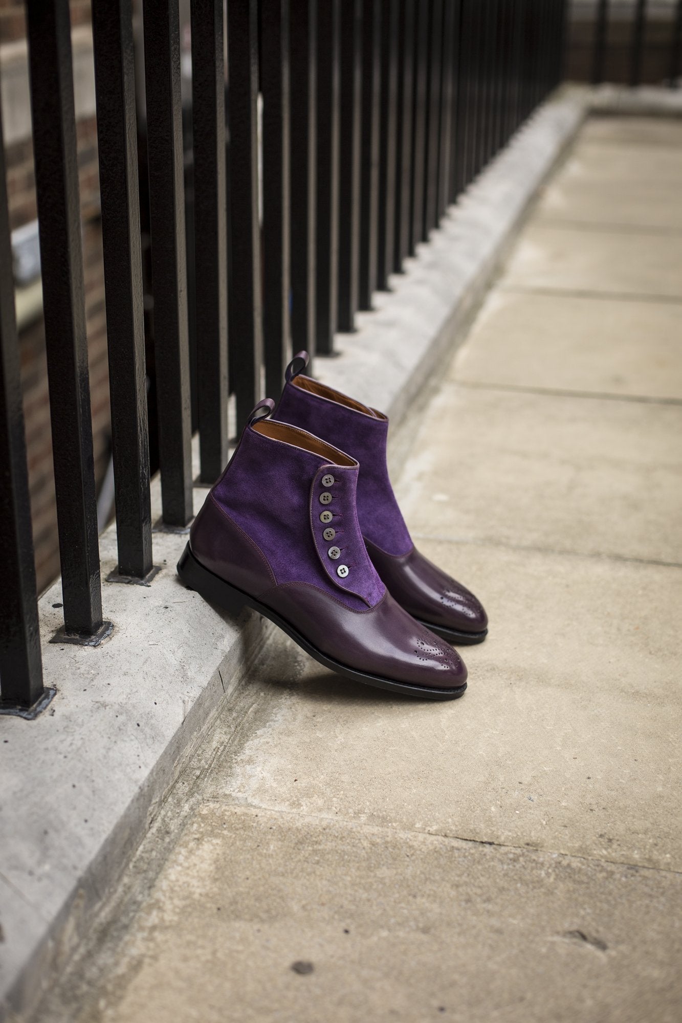 Westlake - MTO - Dark Purple Calf / Purple Suede - NGT Last - Single Leather Sole