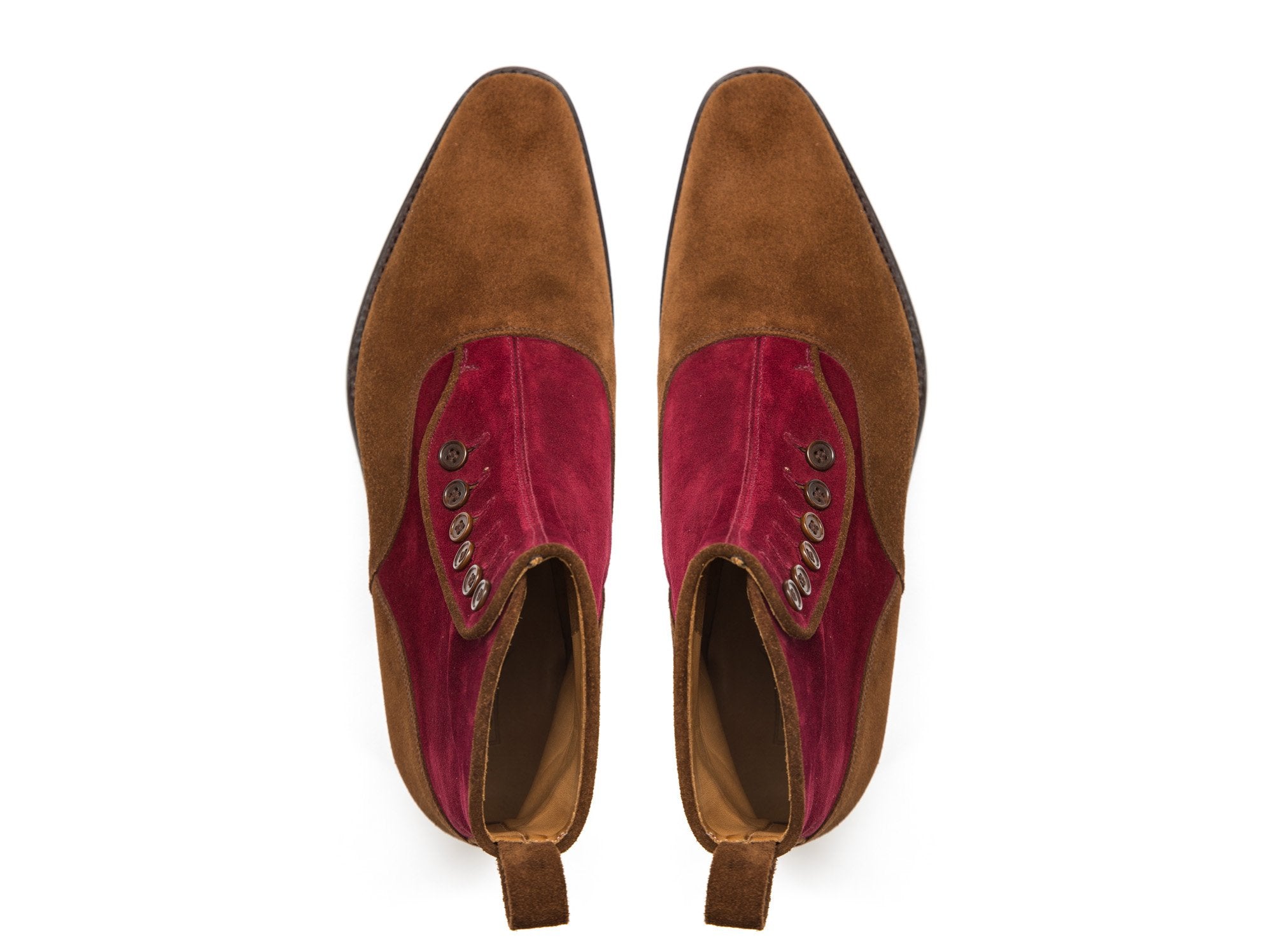 Westlake - MTO - Snuff Suede / Burgundy Suede - LPB Last - Single Leather Sole